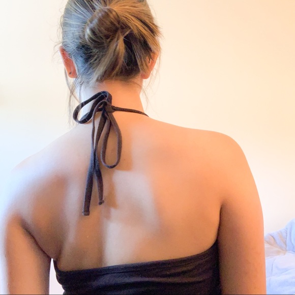 Black Halter Top - Picture 3 of 3